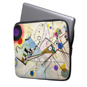 Kandinsky-Zusammensetzung 8 Laptopschutzhülle (Vorderseite Links)