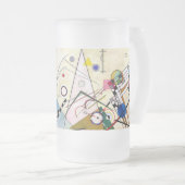 Kandinsky-Zusammensetzung 8 Mattglas Bierglas (VorderseiteRechts)