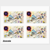 Kandinsky-Zusammensetzung 8 Rechteckiger Aufkleber (Blatt)