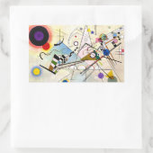 Kandinsky-Zusammensetzung 8 Rechteckiger Aufkleber (Tasche)