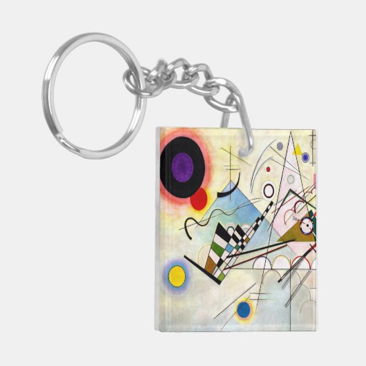 Kandinsky-Zusammensetzung 8 Schlüsselanhänger (Vorderseite links)