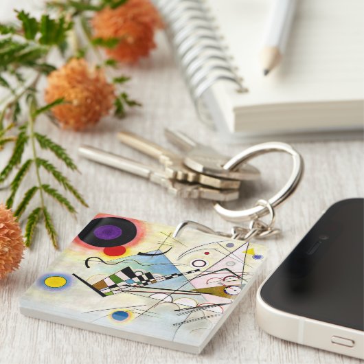 Kandinsky-Zusammensetzung 8 Schlüsselanhänger (Vorderseite rechts)