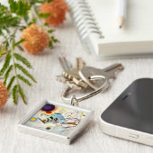 Kandinsky-Zusammensetzung 8 Schlüsselanhänger (Seite)