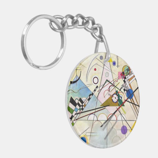 Kandinsky-Zusammensetzung 8 Schlüsselanhänger (Vorderseite links)