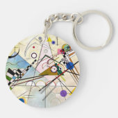 Kandinsky-Zusammensetzung 8 Schlüsselanhänger (Rückseite)