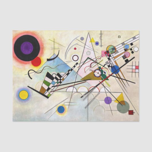 Kandinsky-Zusammensetzung 8 Seidenpapier (Vorderseite)