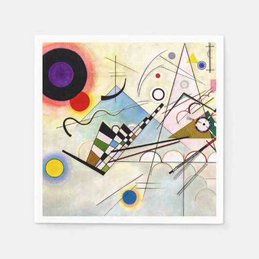 Kandinsky-Zusammensetzung 8 Serviette (Vorderseite)