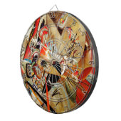 Kandinsky-Zusammensetzung Abstrakt Dartscheibe (Vorderseite rechts)