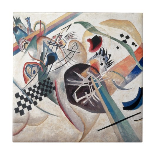 Kandinsky-Zusammensetzung Abstrakt Fliese (Vorderseite)