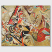 Kandinsky-Zusammensetzung Abstrakt Geschenkpapier (Flach)