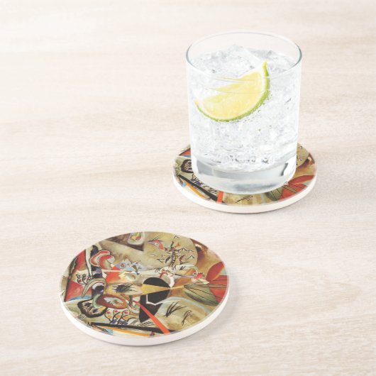 Kandinsky-Zusammensetzung Abstrakt Getränkeuntersetzer (Seite)