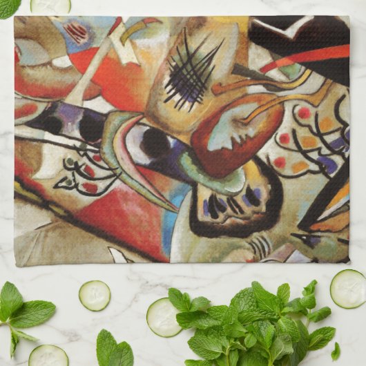 Kandinsky-Zusammensetzung Abstrakt Handtuch (Gefaltet)