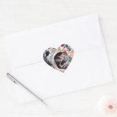 Kandinsky-Zusammensetzung Abstrakt Herz-Aufkleber (Umschlag)