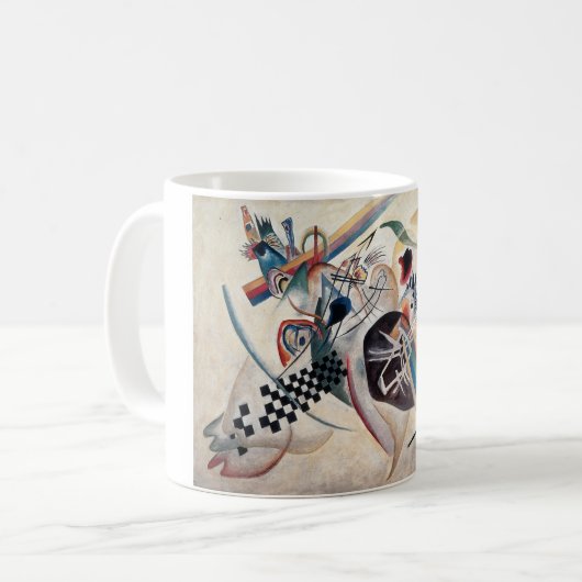 Kandinsky-Zusammensetzung Abstrakt Kaffeetasse (Vorderseite Links)