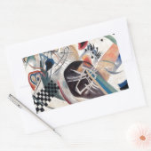 Kandinsky-Zusammensetzung Abstrakt Rechteckiger Aufkleber (Umschlag)