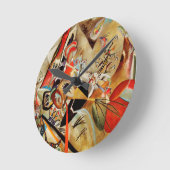 Kandinsky-Zusammensetzung Abstrakt Runde Wanduhr (Winkel)