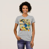 Kandinsky Zusammensetzung IV Abstrakt Art Heather  T-Shirt (Vorne ganz)