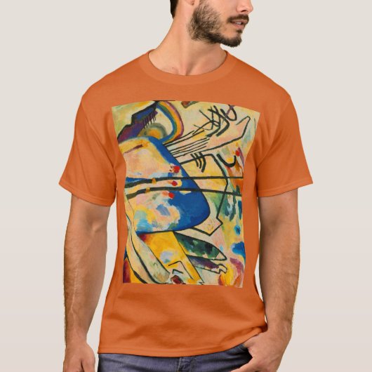 Kandinsky Zusammensetzung IV Abstrakt Art T-Shirt (Vorderseite)