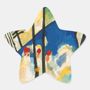Kandinsky-Zusammensetzung IV Stern-Aufkleber