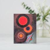 Kandinsky - Zusammensetzung mit Kreisen Postkarte (Stehend Vorderseite)