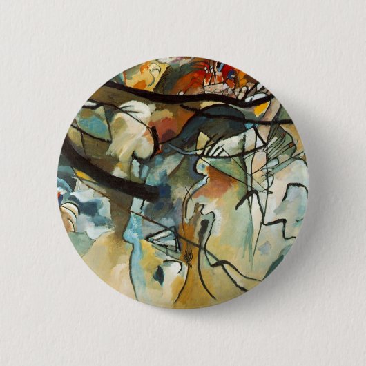 Kandinsky Zusammensetzung V Abstract Painting Button (Vorderseite)
