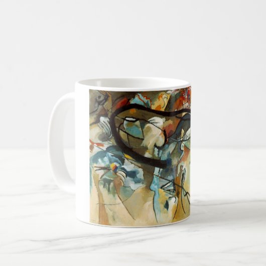 Kandinsky Zusammensetzung V Abstract Painting Kaffeetasse (Vorderseite Links)