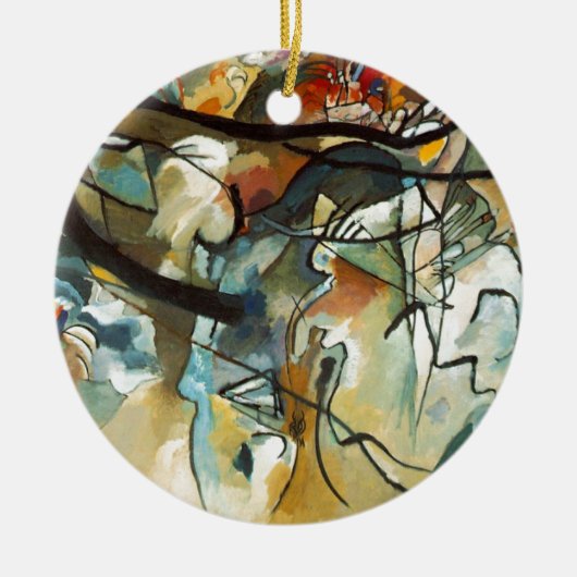 Kandinsky Zusammensetzung V Abstract Painting Keramik Ornament (Vorne)