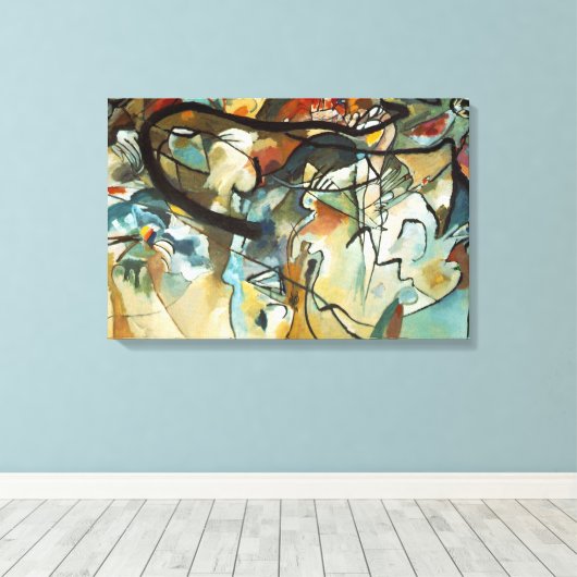 Kandinsky Zusammensetzung V Abstract Painting Leinwanddruck (Insitu (Holzboden))