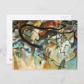 Kandinsky Zusammensetzung V Abstract Painting Postkarte (Vorne/Hinten)