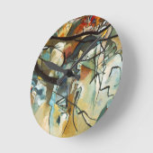 Kandinsky Zusammensetzung V Abstract Painting Runde Wanduhr (Winkel)