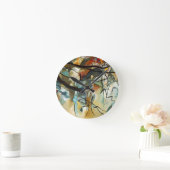 Kandinsky Zusammensetzung V Abstract Painting Runde Wanduhr (Zuhause)
