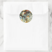 Kandinsky Zusammensetzung V Abstract Painting Runder Aufkleber (Tasche)