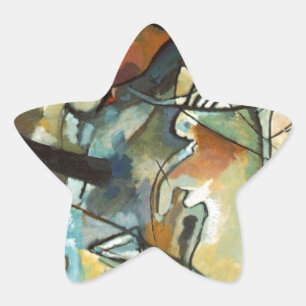 Kandinsky Zusammensetzung V Abstract Painting Stern-Aufkleber