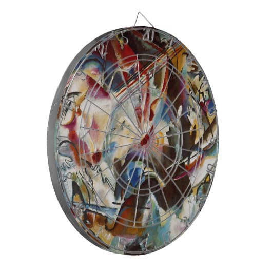 Kandinsky Zusammensetzung VI Abstrakte Malerei Dartscheibe (Vorderseite Links)