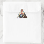 Kandinsky Zusammensetzung VI Abstrakte Malerei Dreieckiger Aufkleber (Tasche)