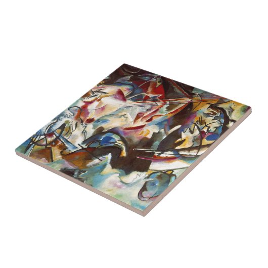 Kandinsky Zusammensetzung VI Abstrakte Malerei Fliese (Seite)