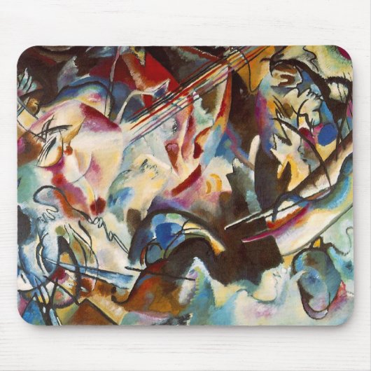 Kandinsky Zusammensetzung VI Abstrakte Malerei Mousepad (Vorne)