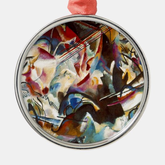 Kandinsky Zusammensetzung VI Abstrakte Malerei Ornament Aus Metall (Vorne)