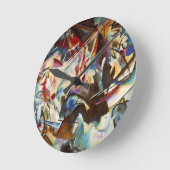 Kandinsky Zusammensetzung VI Abstrakte Malerei Runde Wanduhr (Winkel)