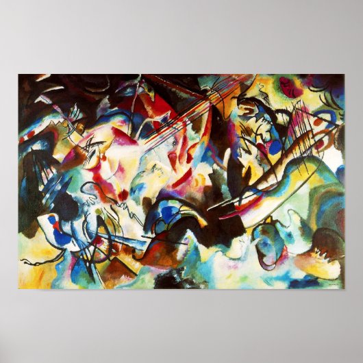 Kandinsky Zusammensetzung VI Poster (Vorne)