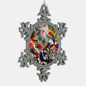 Kandinsky Zusammensetzung VII Abstrakte Malerei Schneeflocken Zinn-Ornament (Links)