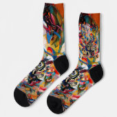 Kandinsky Zusammensetzung VII Abstrakte Malerei Socken (Linkes Detail)
