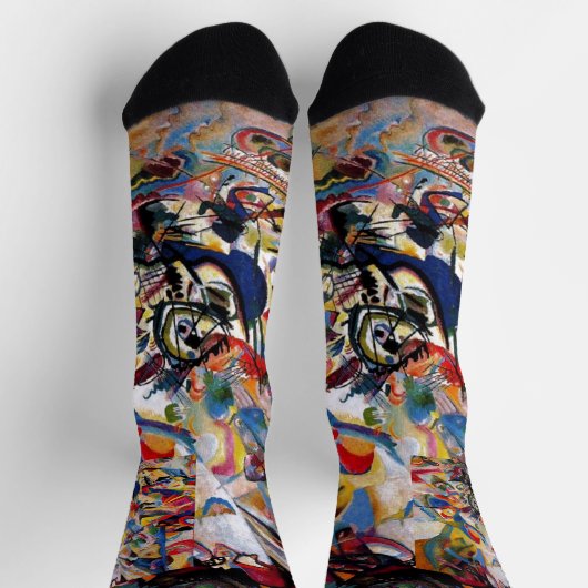 Kandinsky Zusammensetzung VII Abstrakte Malerei Socken (Oben)