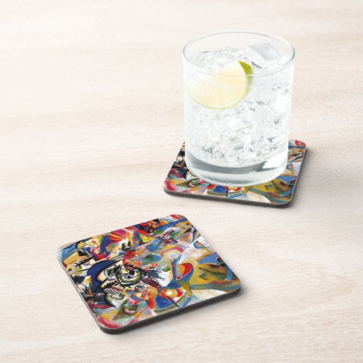 Kandinsky-Zusammensetzung VII Getränkeuntersetzer (Rechte Seite)