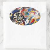 Kandinsky-Zusammensetzung VII Ovaler Aufkleber (Tasche)