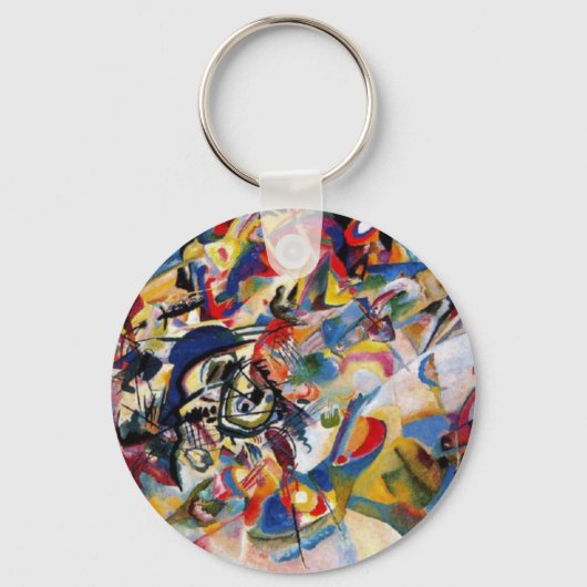 Kandinsky-Zusammensetzung VII Schlüsselanhänger (Vorderseite)