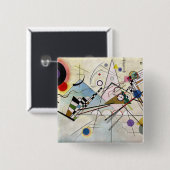 KANDINSKY - Zusammensetzung VIII 1923 Button (Vorne & Hinten)