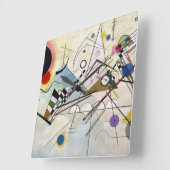 KANDINSKY - Zusammensetzung VIII 1923 Quadratische Wanduhr (Winkel)