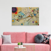 Kandinsky Zusammensetzung VIII Gemälde Wrapped Can Leinwanddruck (Insitu (Wohnzimmer))