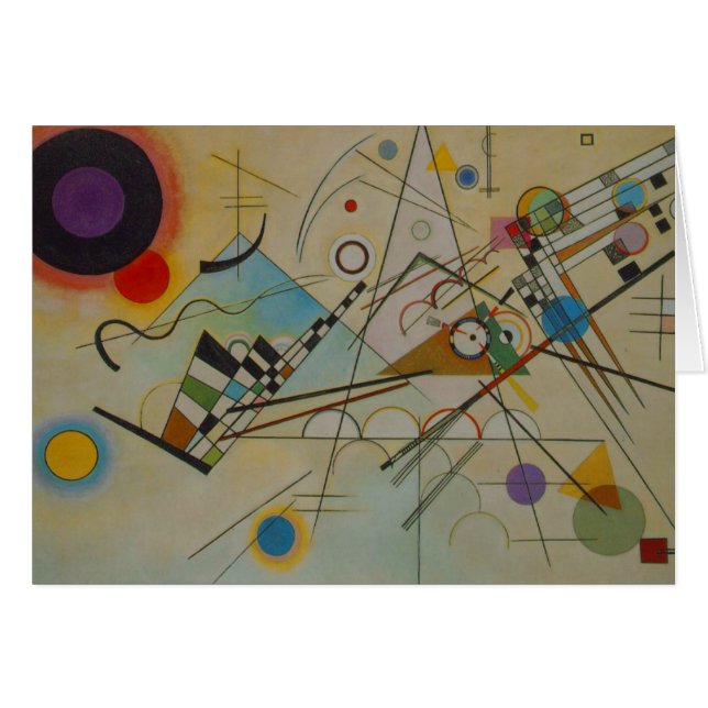 Kandinsky Zusammensetzung VIII Ölgemäldekarte (Vorderseite (Horizontal))